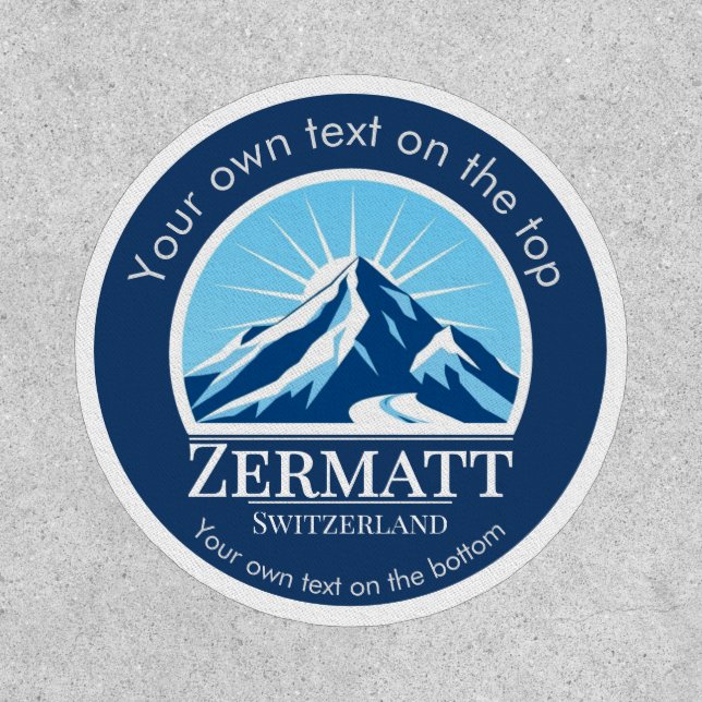 Zermatt Switzerland ski resort Patch (Front)