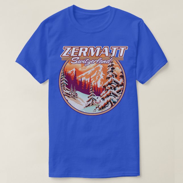 Zermatt Switzerland T-Shirt (Design Front)