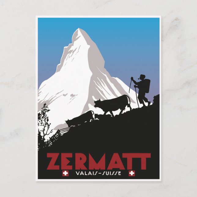 Zermatt,Valais,Suisse, Postcard (Front)