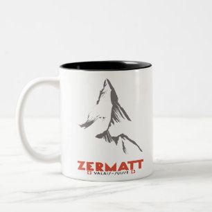 Zermatt, Valais, Switzerland Two-Tone Coffee Mug