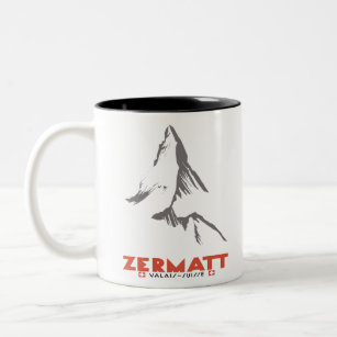 Zermatt, Valais, Switzerland Two-Tone Coffee Mug