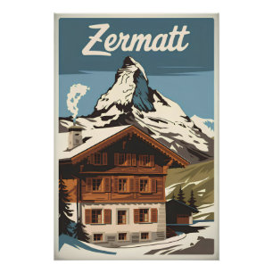 Zermatt vintage poster