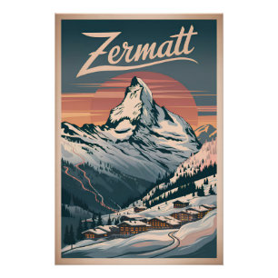Zermatt vintage poster