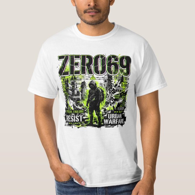 ZERO69 System Failure – Urban Warfare T-Shirt (Front)