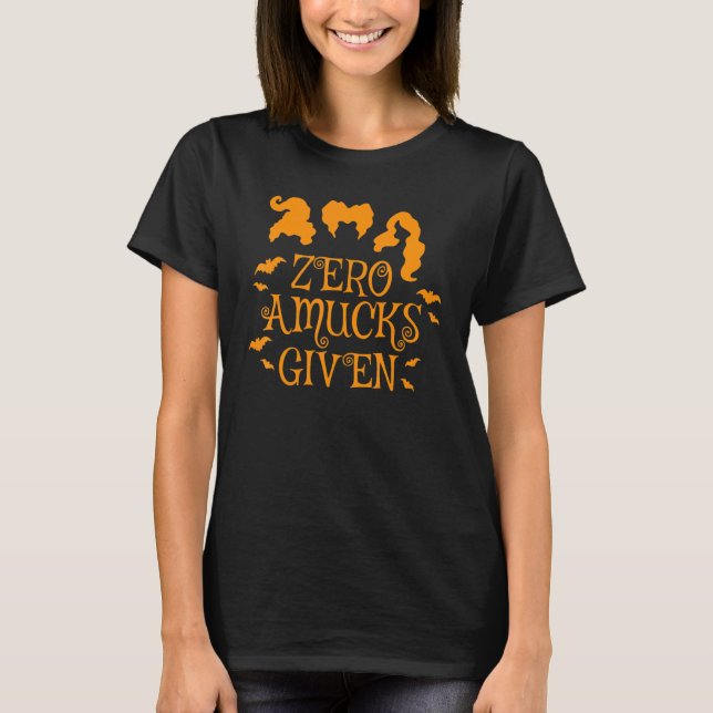 Zero Amucks Given Cute Amuck Hologram Witch Craft T-Shirt (Front)
