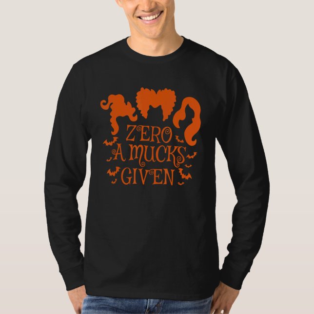 Zero Amucks Given Cute Amuck With Bat Halloween Wi T-Shirt (Front)