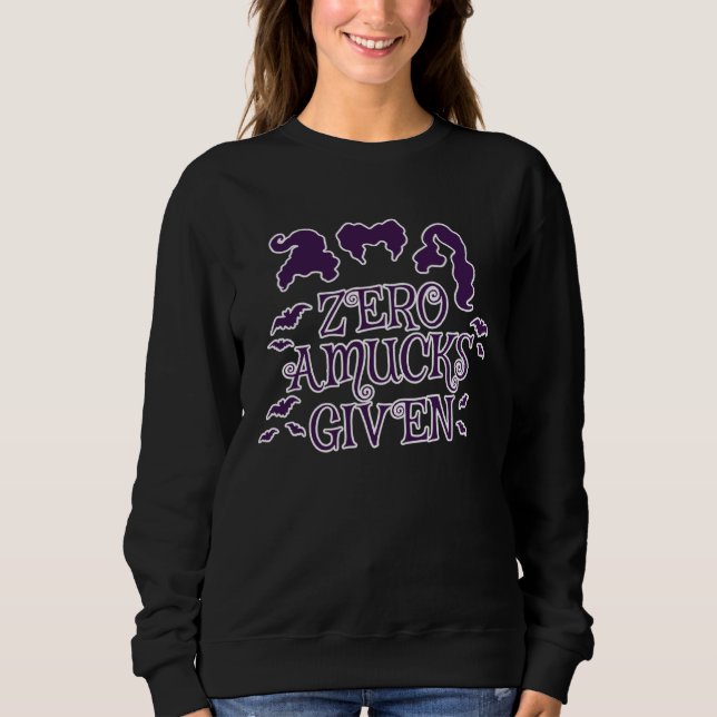 Zero Amucks Given  Halloween Sweatshirt (Front)