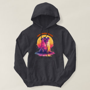 Zero Barks Given   Funny Retro Pug Men Hoodie