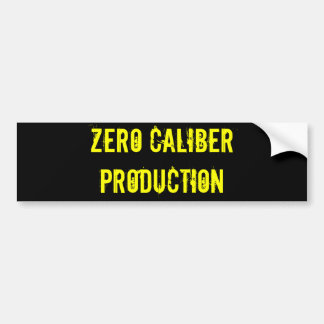 Zero Caliber Production - Customized Bumper Sticker
