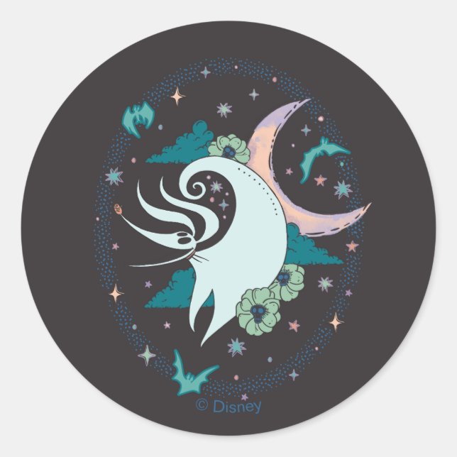 Zero Celestial Tarot Graphic Classic Round Sticker (Front)