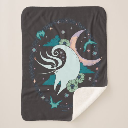 Zero Celestial Tarot Graphic Sherpa Blanket
