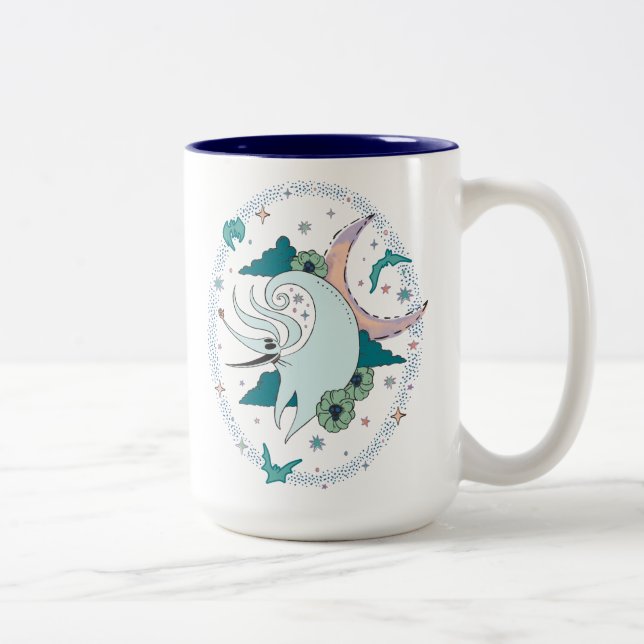 Zero Celestial Tarot Graphic Two-Tone Coffee Mug (Right)