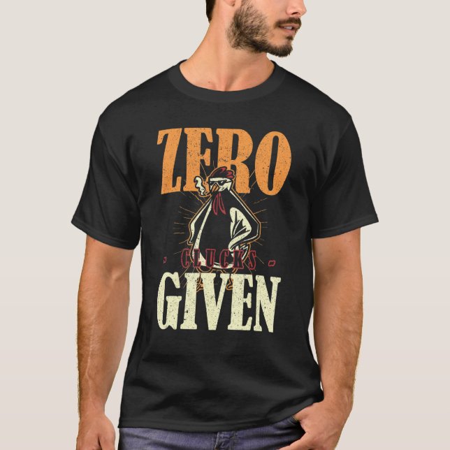 Zero Clucks Given Chicken Pajamas T-Shirt (Front)