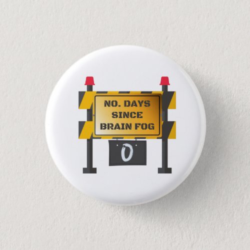 Zero Days Since Brain Fog Incident Button