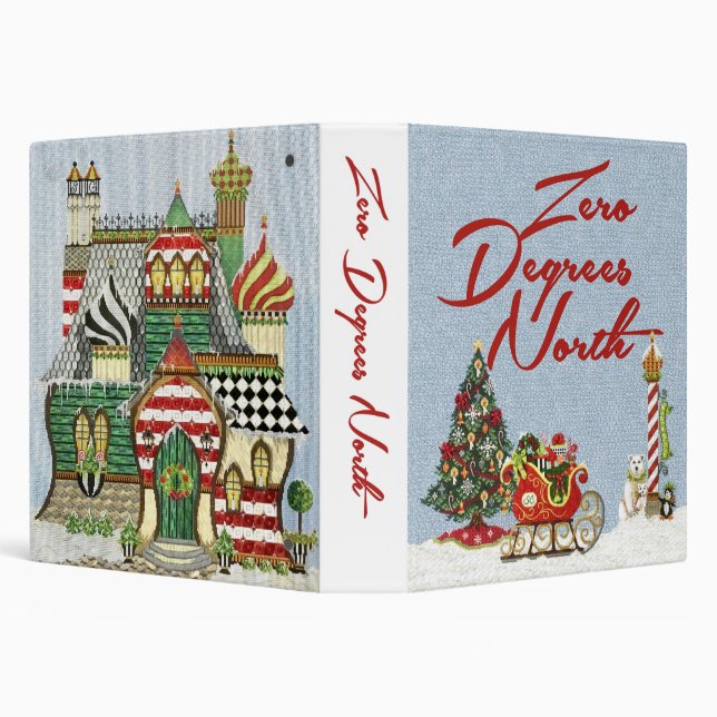 Zero Degrees North Stitch Guide 1.5" Binder (Background)