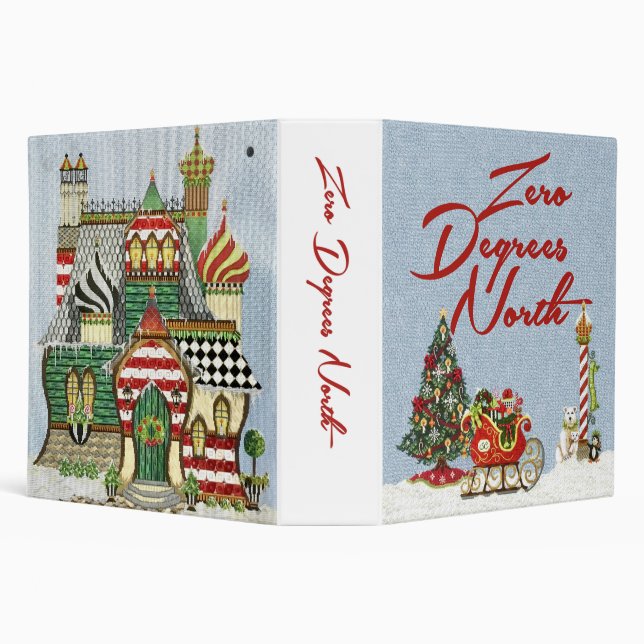 Zero Degrees North Stitch Guide  2" Binder (Background)
