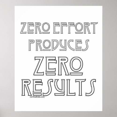 Zero Effort2 Poster