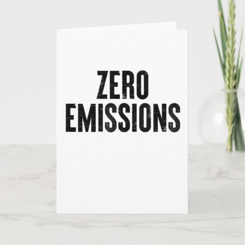 Zero Emissions Electric Vehicle EV Gift Card