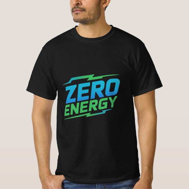 Zero Energy Fake Drink Logo T-Shirt (Front)