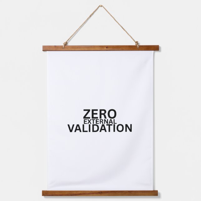 Zero External Validation Large Fabric Wall  Hanging Tapestry (Front)