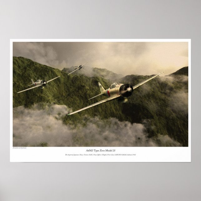 Zero fighter”Saburo Sakai ” Poster (Front)