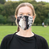 Zero Fluffs Bunny Rabbit Adult Cloth Face Mask (Outside)