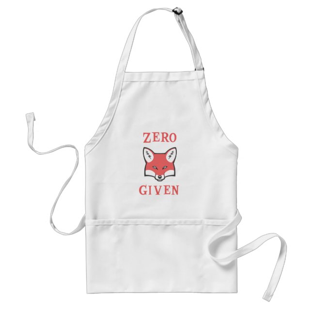 Zero (Fox) Given Adult Apron (Front)