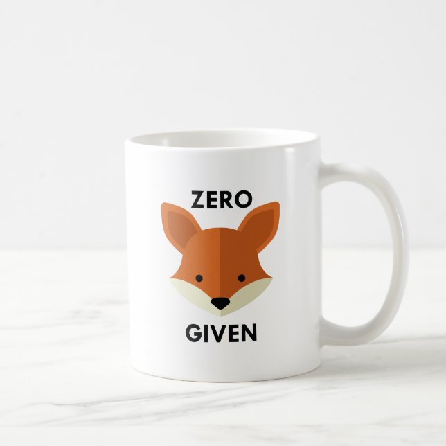 Zero Fox Given Coffee Mug (Right)