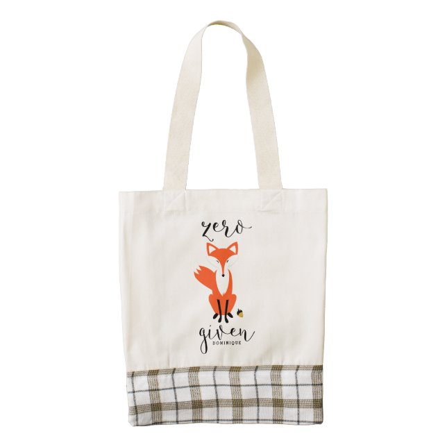 Zero Fox Given Funny Pun Personalized Bag (Front)
