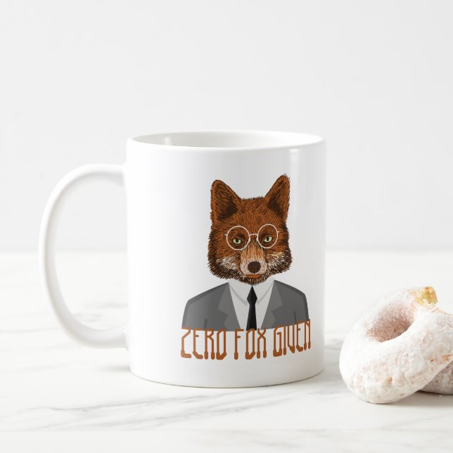 Zero Fox Given Humor Coffee Mug (With Donut)