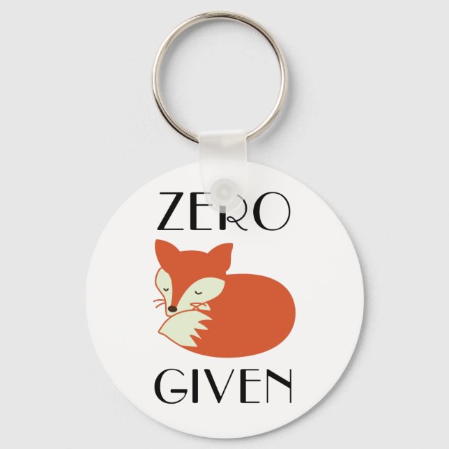 Zero Fox Given Keychain (Front)