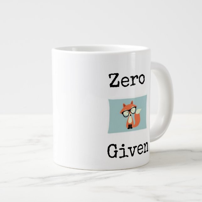Zero "fox" given large coffee mug (Front Right)