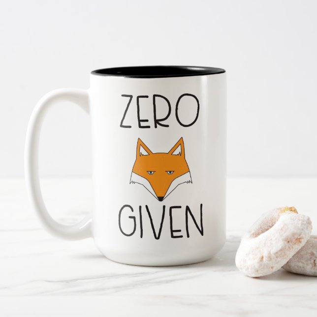 Zero Fox Given Two-Tone Coffee Mug (With Donut)
