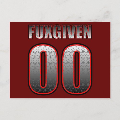 Zero Fuxgiven Postcard