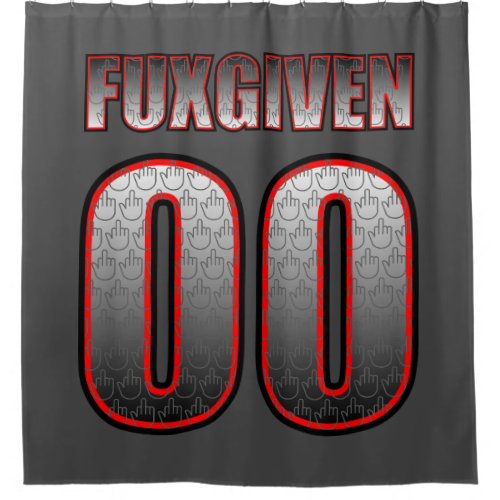 Zero Fuxgiven Shower Curtain