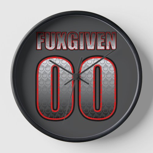 Zero Fuxgiven Wall Clock