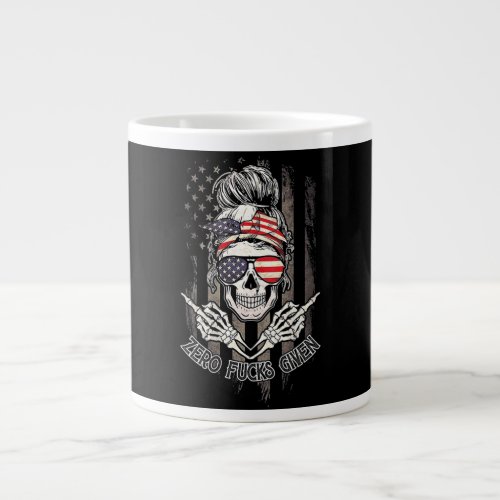 Zero Given Skull Women Flag Giant Coffee Mug