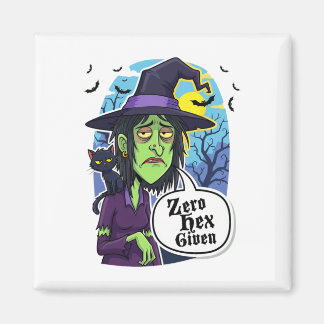 Zero Hex Given Funny Witch Halloween Costume Tee Magnet