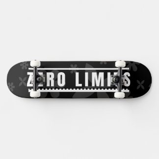Zero Limits Dark Floral Aesthetic Seamless Pattern Skateboard