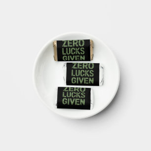 Zero Lucks Given St Paddy's Day Hilarious Patricks Hershey's Miniatures
