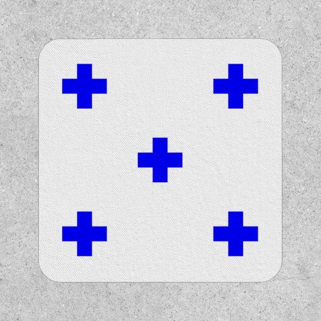 zero maritime nautical alphabet number symbol flag patch (Front)