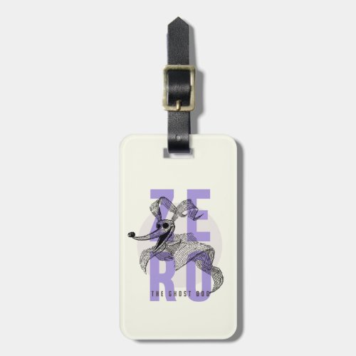 Zero The Ghost Dog _ Typography Luggage Tag