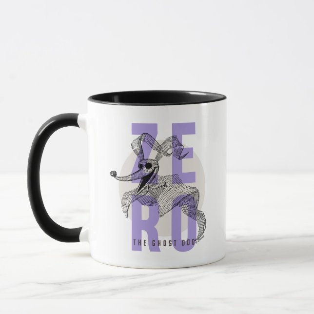Zero The Ghost Dog - Typography Mug (Left)