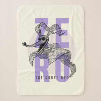 Zero The Ghost Dog - Typography Sherpa Blanket