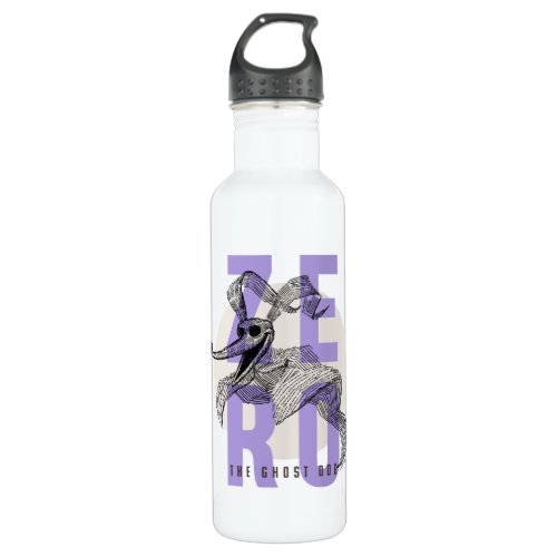 Zero The Ghost Dog _ Typography Stainless Steel Water Bottle