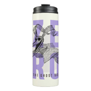 Zero The Ghost Dog - Typography Thermal Tumbler