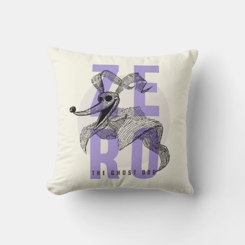 Zero The Ghost Dog _ Typography Throw Pillow