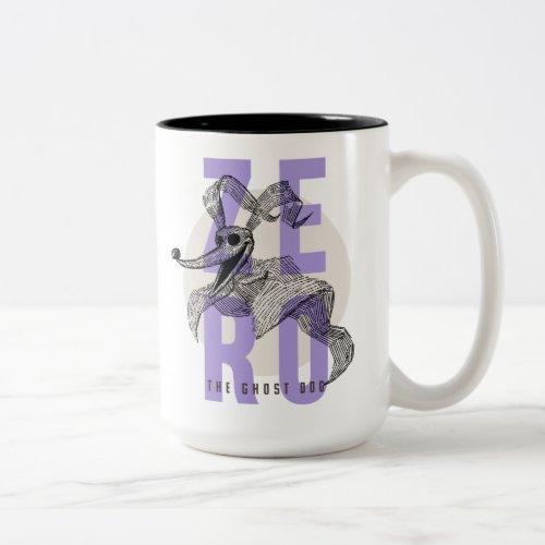 Zero The Ghost Dog _ Typography Two_Tone Coffee Mug