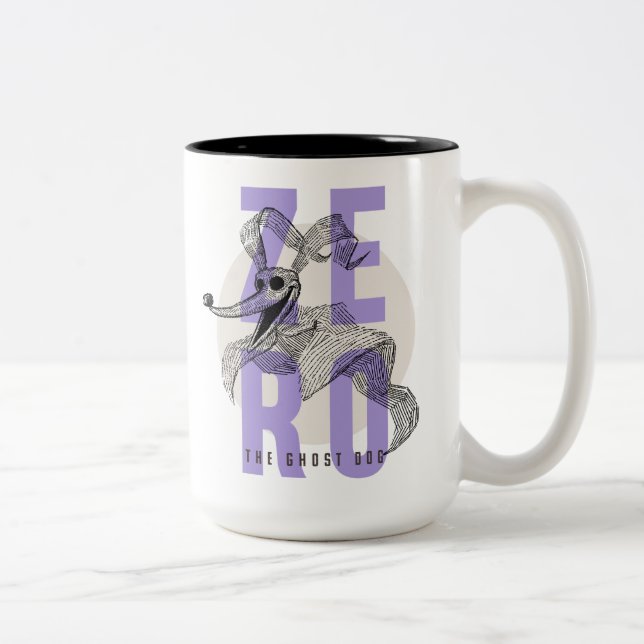 Zero The Ghost Dog - Typography Two-Tone Coffee Mug (Right)