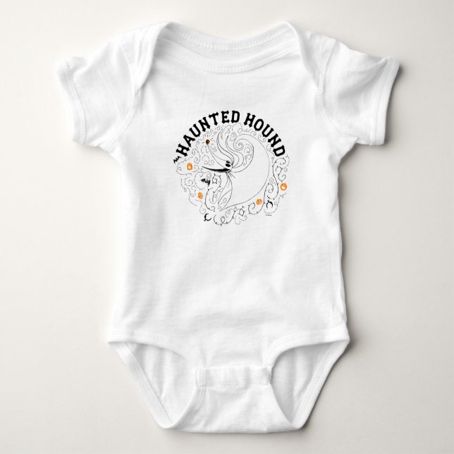 Zero the Haunted Hound Baby Bodysuit (Front)